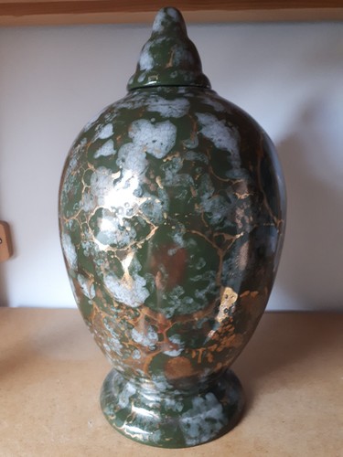 Grand pot couvert brisdoux - pot, brisdoux,art