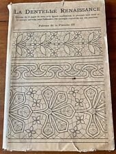Livre ancien:La dentelle renaissance bibliothèque DMC