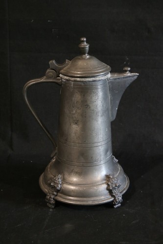 Antique cafetière étain - antique,