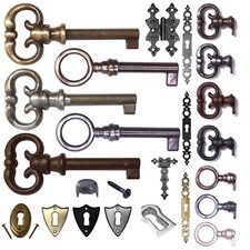 clé de serrure fausse clé entrée meuble ancien charnière rustique vintage clef