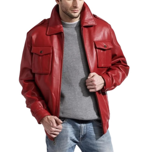 Blouson bombardier cuir - bombardier, en