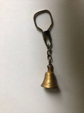 * ancien porte clé cloche cuivre, battant mobile