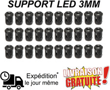 Lot 30 Porte LED 3mm Noir –