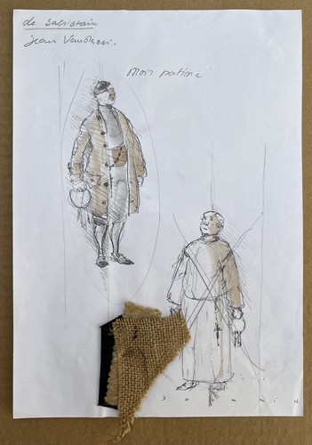 Dessin maquette costume - dessin,