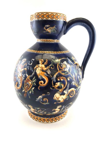 Grand pichet gien bleu - pichet,