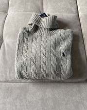 Pull col roulé - S - Ralph Lauren - Gris