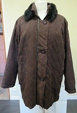 DOUDOUNE PARKA MANTEAU à CAPUCHE DAMART - MARRON FONCE - TAILLE M