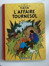 Album Tintin l'affaire tournesol - 1956 B19 dos rouge