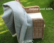 Couverture en laine naturelle