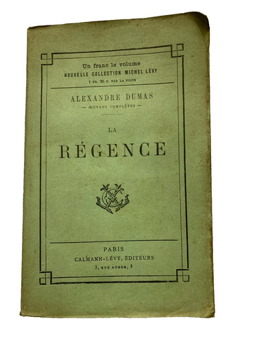 Alexandre dumas régence - la,