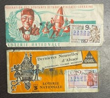 Lot de 2 billets Loterie