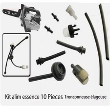 piece tronconneuse elageuse 25cc 2500 kit essence 10 pieces tuyau pompe crepinep