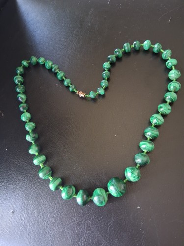Collier ancien malachite - collier,