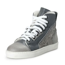 Philipp Plein Junior Kid's Real Fur Leather Fashion Sneakers Shoes Size 34