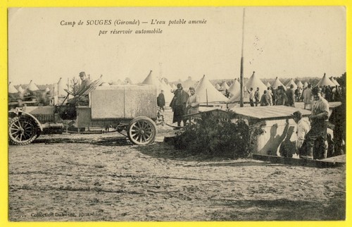 Cpa camp militaire - camp,