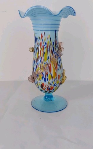 Vase verre moucheté de - vase,