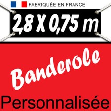 Creation&Impression Banderole Bache Kakemono bâche publicitaire 2,80 x 0,75