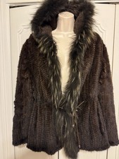 Veste En Vison Tricoté