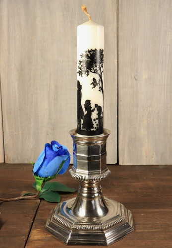 Ancien bougeoir flambeau - ancien, en
