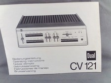 Notice d'utilisation de l'ampli Dual CV 121 Mode d'emploi, schéma  (réf DE75)