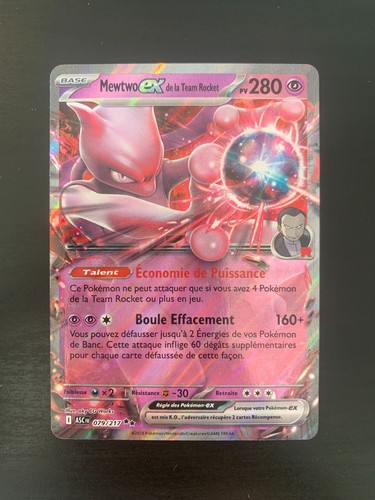 Carte pokémon mewtwo de - mewtwo, ex