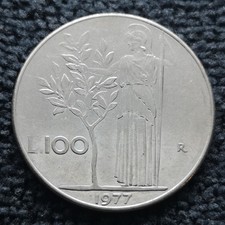 Italie – 1977  R – 100 lire grand module (N1975) TTB