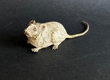 Ancien Vienna bronze de Vienne animalier rat signé Geschützt T polychrome N°1084