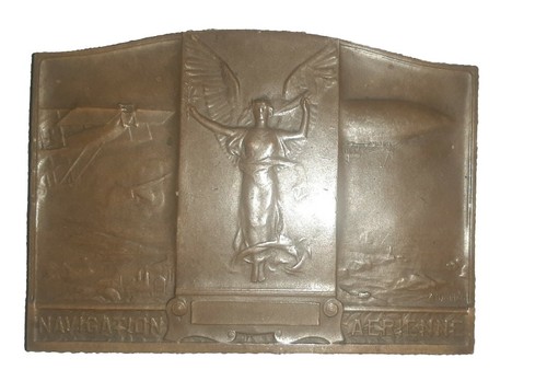 Plaque medaille table aviation - plaque,