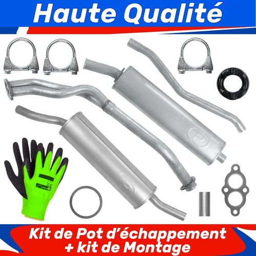 Kit pot échappement - pot, pour