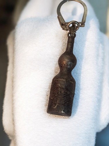 Porte clés vintage bouteille - vintage,