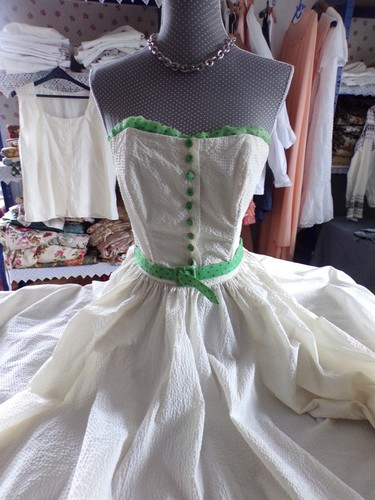 Robe longue ancienne bustier - longue,