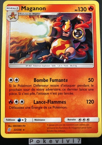 Carte pokemon maganon - maganon, 22/236