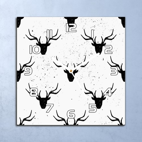 Horloge murale verre 30x30 - horloge,