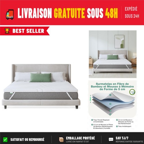 Novilla surmatelas 140x190 - 140x190, cm