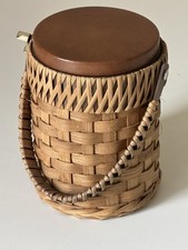 Sceau À Glace Rotin Vintage