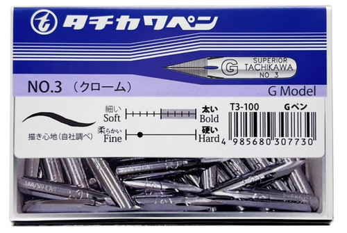 Tachikawa pen nib 100 - g, t3