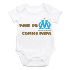 Body Personnalisable  manches longues ou courtes tailles au choix FOOT OM COMME