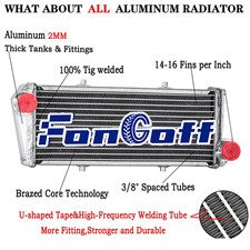 Aluminium Radiateur Pour Ultralight Rotax 912 912i 914 UL 4-STROKE ENGINE