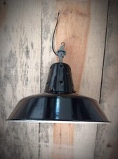 Suspension industrielle Mazda Reflecto-lux année 50, tôle émaillée