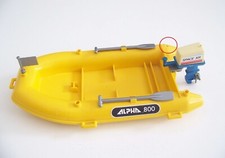 PLAYMOBIL (Z501) MER - Zodiac Bateau Pneumatique Jaune 3479 (Jauni - Casse)
