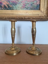 Paire de bougeoirs , Bronze