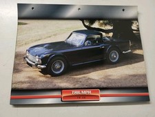 CARTE FICHE VOITURES