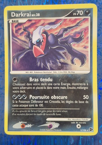 Carte pokémon darkrai holo - carte,