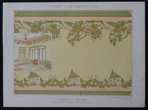 Peinture art nouveau mulier - d',