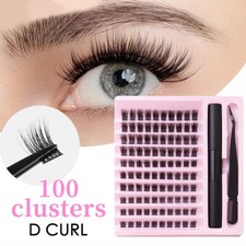 Kit De Cils En Grappe De Cils Individuels Extensions De Cils Bricolage Avec /