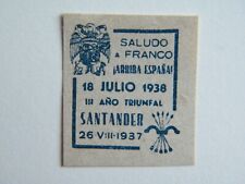 Timbre Local Guerre Civil Santander Brique W / Bride