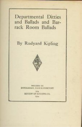 Book departmental ditties - book-departmental,