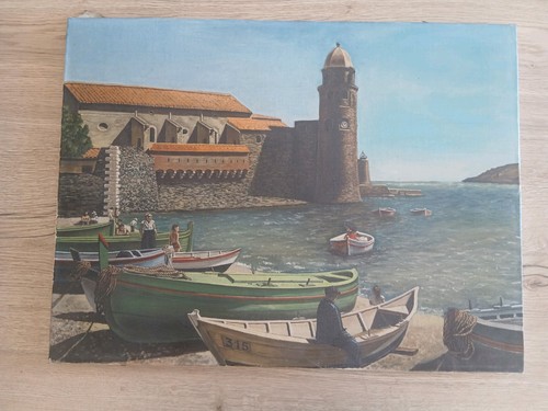 Vue collioure tableau - de, collioure,
