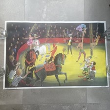 Affiche scolaire  1- La chambre d'enfant 32- Le cirque OGÉ HACHETTE - 1960