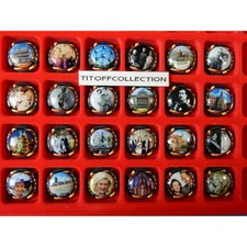 la série de 24 capsules de champagne génériques la Belgique souverains et sites 